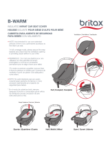 Britax B-Warm Insulated Infant Car Seat Cover Mode d'emploi