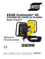 ESAB Cutmaster 80 Plasma Cutting System Manuel utilisateur