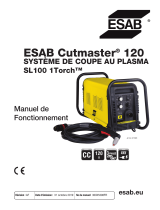 ESAB ESAB Cutmaster 120 Plasma Cutting System Manuel utilisateur