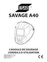 ESAB ESAB SAVAGE A40 Welding Helmet Manuel utilisateur