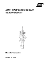 ESAB EWH 1000 Single to twin conversion kit Manuel utilisateur
