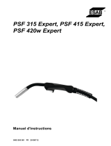 ESAB PSF 315 Expert, PSF 415 Expert, PSF 420w Expert Manuel utilisateur
