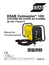 ESAB Cutmaster 100 PLASMA CUTTING SYSTEM Manuel utilisateur