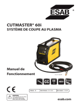 ESAB Cutmaster 60I PLASMA CUTTING SYSTEM Manuel utilisateur