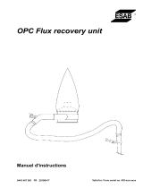 ESAB OPC Flux recovery unit Manuel utilisateur