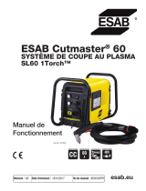 ESAB ESAB Cutmaster 60 Plasma Cutting System Manuel utilisateur