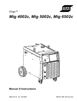 ESAB Mig 4002c, Mig 5002c, Mig 6502c Manuel utilisateur