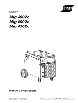 ESAB Mig 4002c, Mig 5002c, Mig 6502c Manuel utilisateur