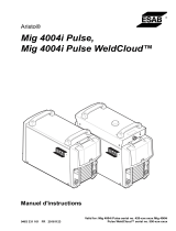 ESAB Mig 4004i Pulse Mig, 4004i Pulse WeldCloud™ Manuel utilisateur