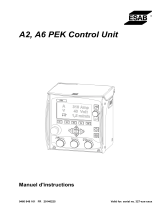 ESAB A2, A6 PEK Control Unit Manuel utilisateur