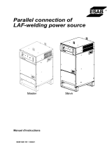 ESAB Parallel connection of LAF xxx1- Welding power sources Manuel utilisateur