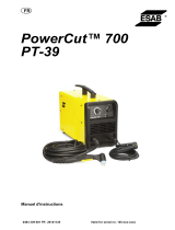 ESAB Powercut 700 Manuel utilisateur