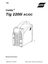 ESAB Tig 2200i AC/DC - Caddy® Tig 2200i AC/DC Manuel utilisateur