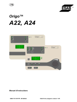 ESAB A22, A24 Origo™ Manuel utilisateur