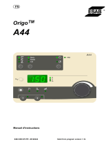 ESAB A44 Origo™ Manuel utilisateur