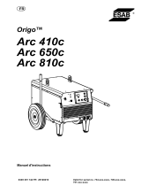 ESAB Arc 810c - Origo™ Arc 410c Manuel utilisateur