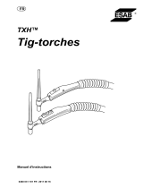 ESAB TXH Tig-torches - TXH 120 Manuel utilisateur
