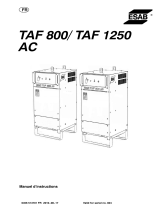 ESAB TAF 800 / TAF 1250 Manuel utilisateur