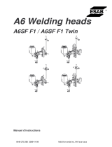 ESAB A6 Welding heads Manuel utilisateur