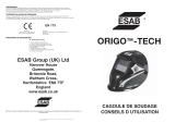 ESAB Origo™ Tech Manuel utilisateur