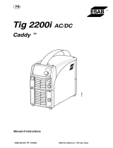 ESAB Tig 2200i AC/DC - Caddy Tig 2200i AC/DC Manuel utilisateur