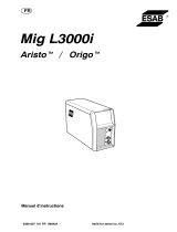 ESAB Mig L3000i Origo™ Mig L3000i, Aristo® Mig L3000i Manuel utilisateur