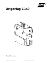 ESAB Origo™Mag C140 Manuel utilisateur