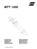 ESAB MTT 1200 Manuel utilisateur