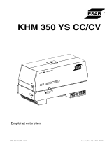 ESAB KHM 350 YS - CC/CV Manuel utilisateur