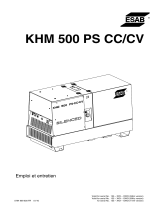 ESAB KHM 500 PS - CC/CV Manuel utilisateur