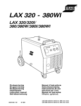 ESAB LAX 320, LAX 380 Manuel utilisateur