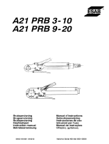 ESAB A21 PRB 9-20 - A21 PRB 3-10 Manuel utilisateur