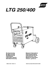 ESAB LTG 250, LTG 400 Manuel utilisateur