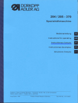 DURKOPP ADLER 205-370 Le manuel du propriétaire