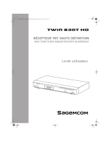 SAGEMCOM TWIN830T HD Le manuel du propriétaire
