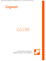 Gigaset TOTAL CLEAR Cover GS190 Le manuel du propriétaire