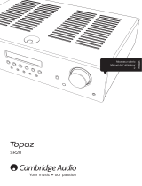 Cambridge Audio Topaz SR20 Manuel utilisateur