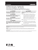 Cooper Lighting QD Quadcast Guide d'installation