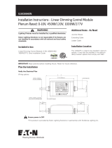 Cooper Lighting Linear Dimming Control Module Guide d'installation