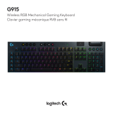 Logitech G915 Wireless RGB Mechanical Gaming Keyboard Manuel utilisateur