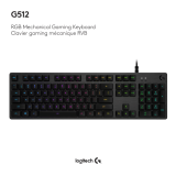 Logitech G512 Clavier de Gaming Interrupteurs à clic. Noir Manuel utilisateur