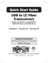 Tripp Lite Installation and Quick Start Le manuel du propriétaire