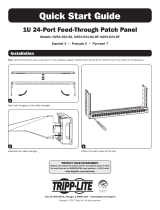 Tripp Lite 1U-24 Port Feed-Through Patch Panel Guide d'installation