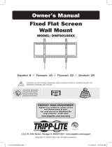 Tripp Lite DWF60100XX Fixed Flat Screen Wall Mount Le manuel du propriétaire