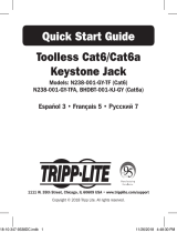 Tripp Lite Toolless Cat6/Cat6aKeystone Jack Guide de démarrage rapide