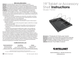 Intellinet 19" Tablet or Accessory Shelf Quick Instruction Guide