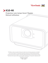 ViewSonic X10-4K Vidéoprojecteur UHD Manuel utilisateur