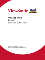 ViewSonic VX2458-MHD-S Mode d'emploi