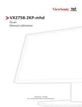 ViewSonic VX2758-2KP-MHD-S Mode d'emploi