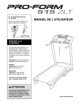ProForm 515 Zlt Treadmill Le manuel du propriétaire